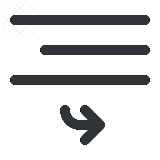 Text, align, bottom, format, right icon.
