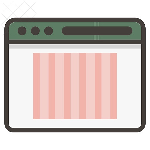 Webdesign, browser, grid, layout, window icon.