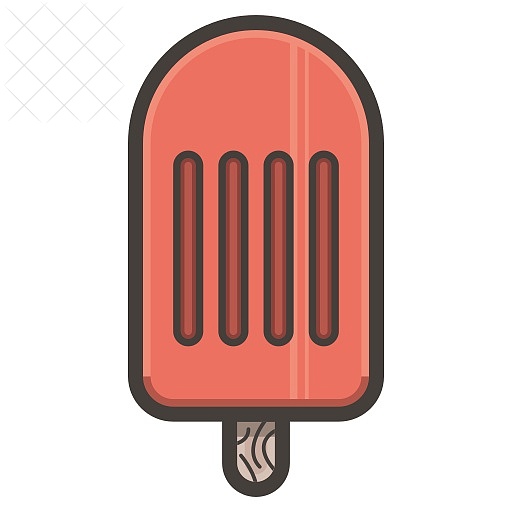 Sweet, ice cream, popsicle icon.