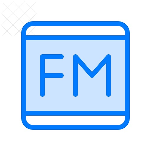 Fm, news, radio, technology, transistor icon.