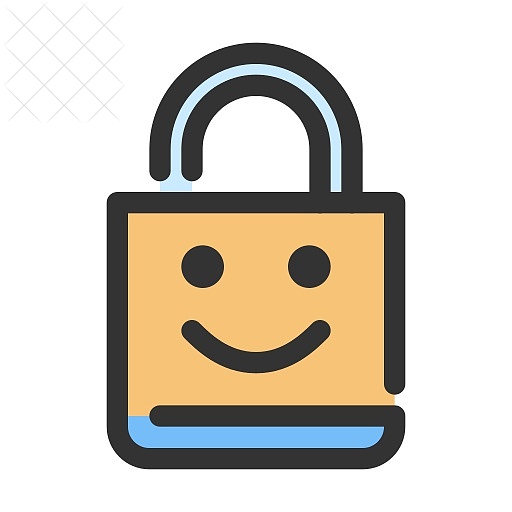 Gdpr, lock, security icon.