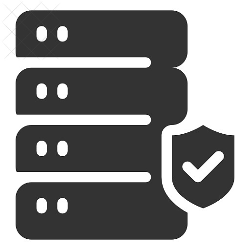 Data, gdpr, protection, server, storage icon.