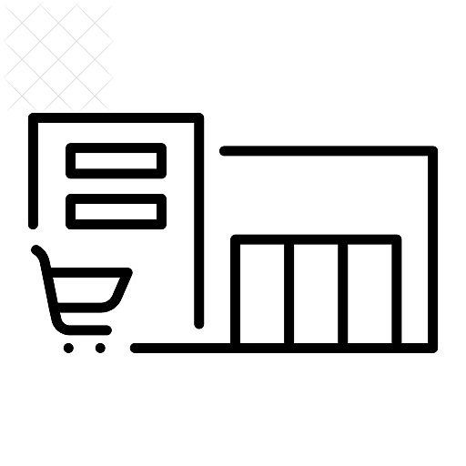 Business, city, mall, market, sale icon.