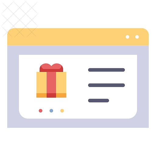 Gift, internet, shop, shopping, store icon.