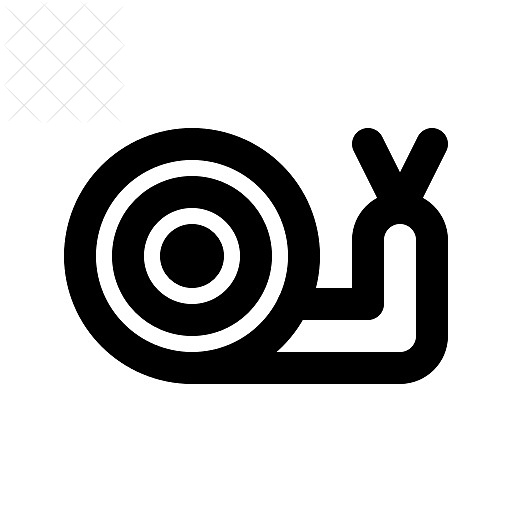 Insects, snail icon.