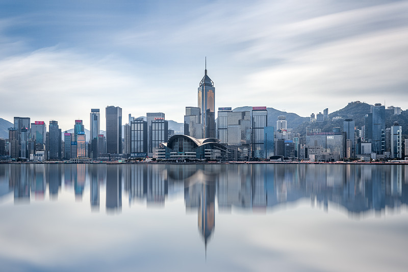香港維多利亞港城市風光圖片素材