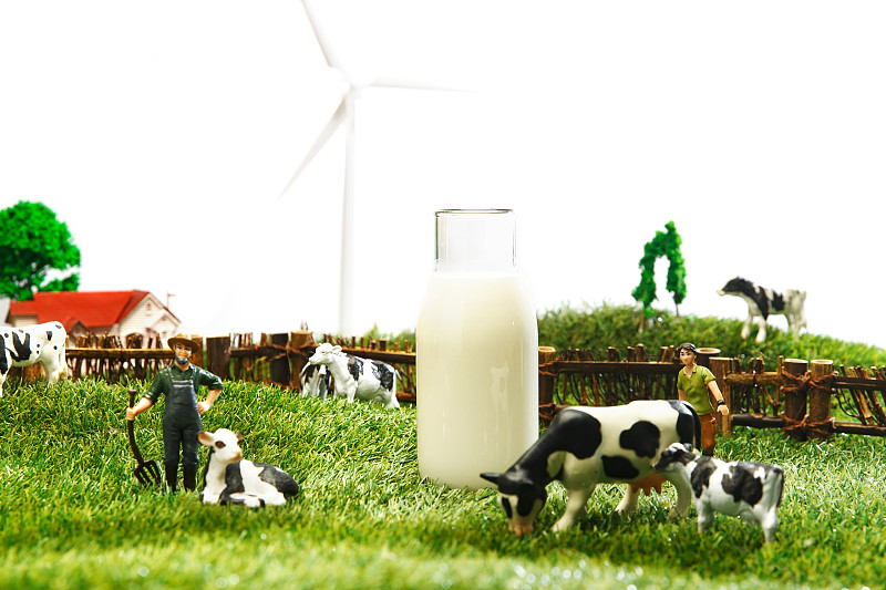 牛奶牧場圖片素材