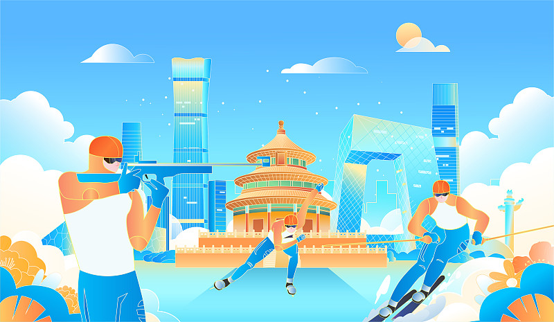 北京滑雪运动比赛图片下载