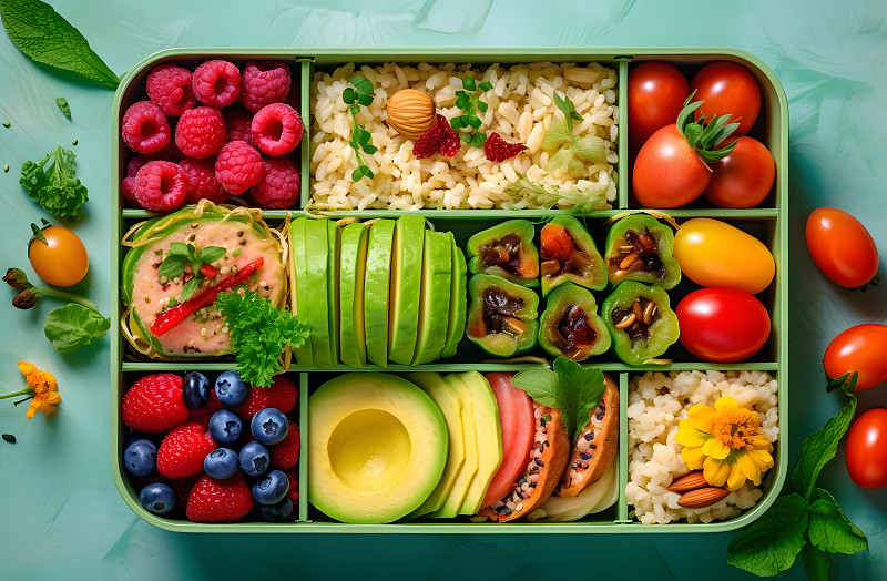 绿色健身健康美味蔬菜沙拉轻食图片下载