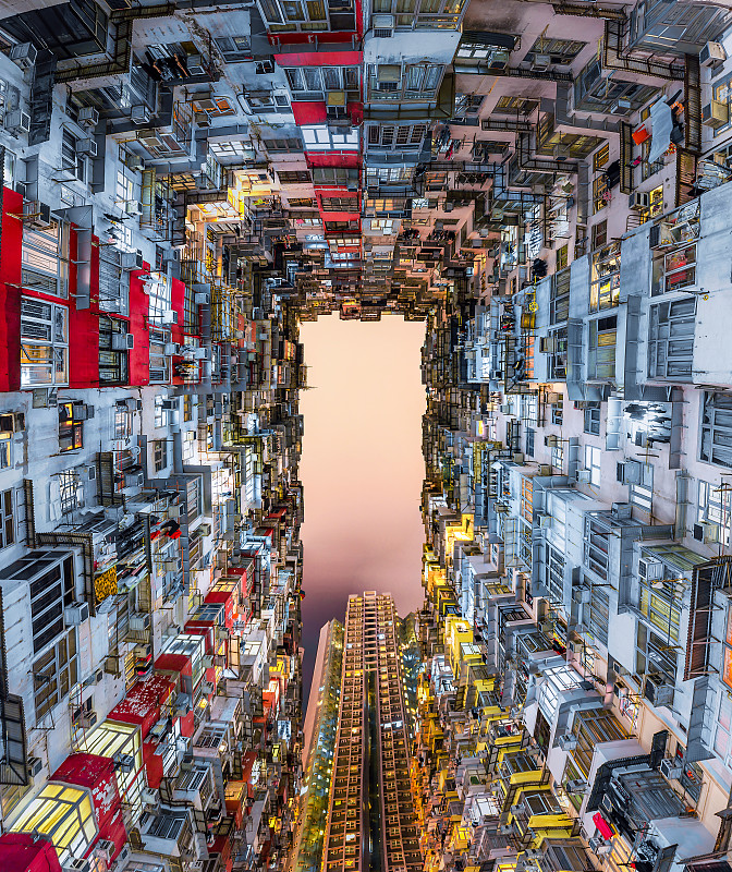 香港城市住宅圖片素材