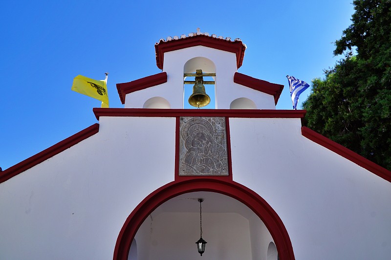 希臘Makri村Evros圣修道院的Panagia。攝影圖片