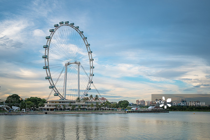 新加坡摩天轮图片素材