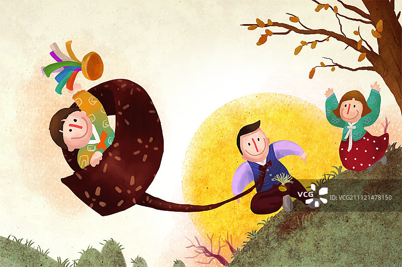韩国传统节日插图图片素材