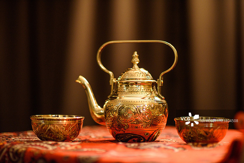 维吾尔铜器图片素材