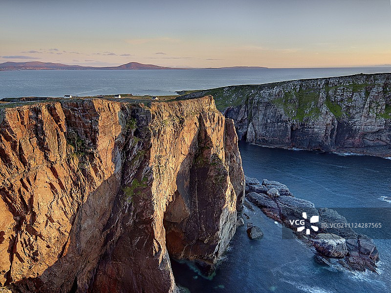 托里岛岩石海岸，大西洋，爱尔兰图片素材