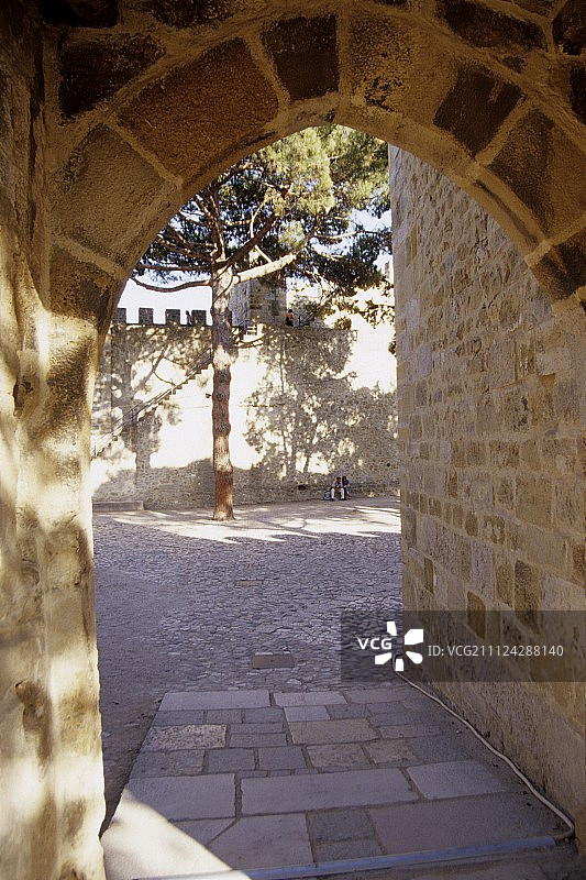 葡萄牙的摩尔风格的圣乔治城堡图片素材