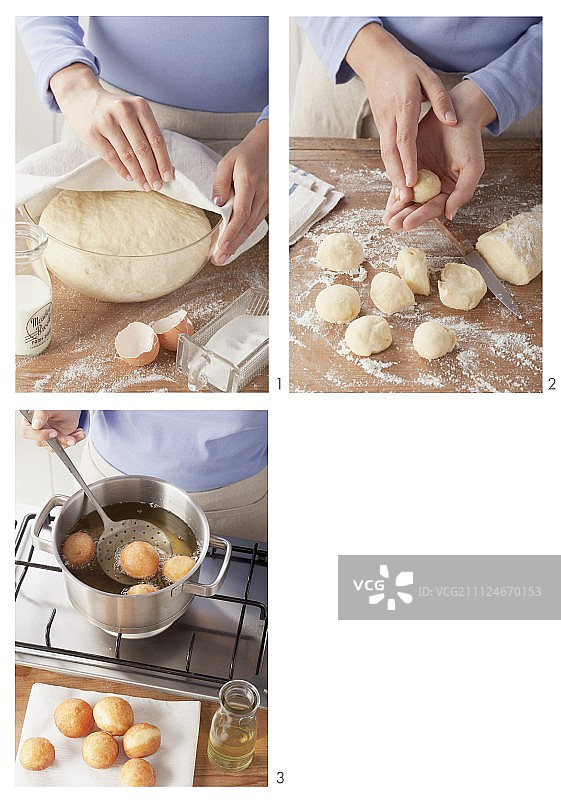 甜甜圈酵母面团制作的棒棒糖蛋糕图片素材