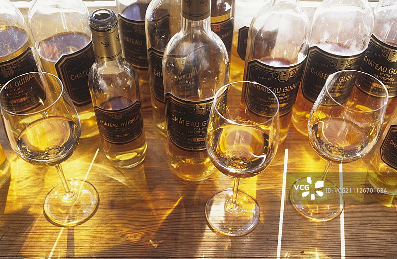 波尔多，苏特内斯，吉罗堡出产的甜酒图片素材