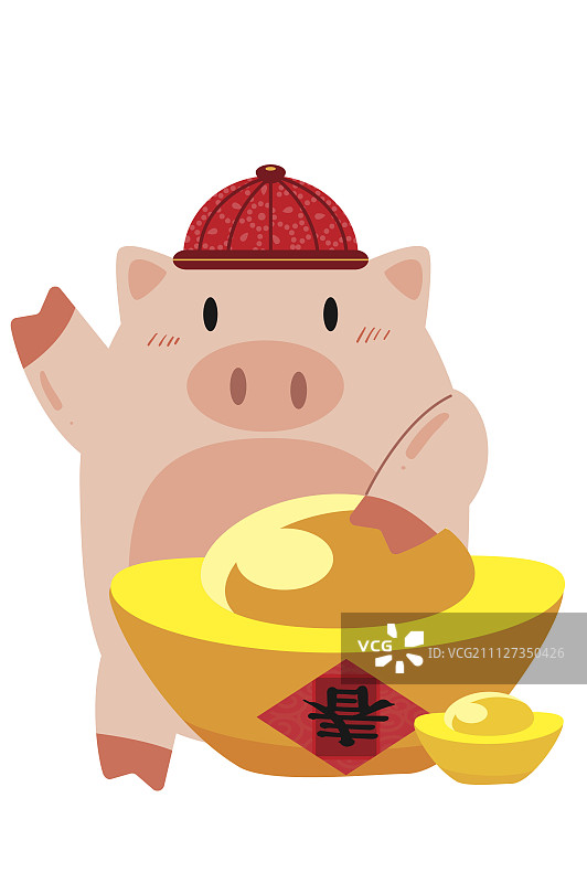 猪年,新年,春节图片素材