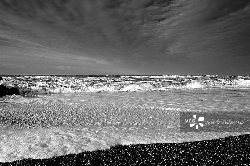 北海海浪，丹麦图片素材