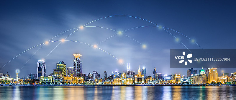 上海智能数据通讯概念图片素材