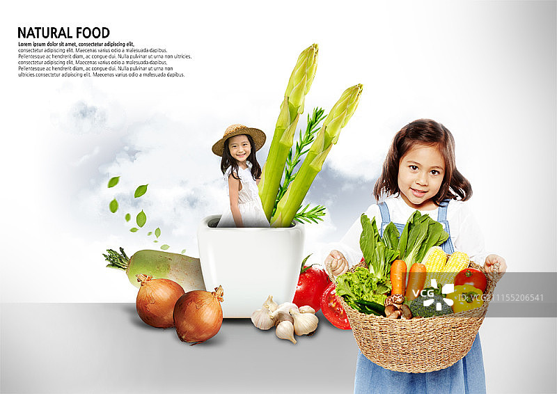 有机食品主题数码合成图像图片素材