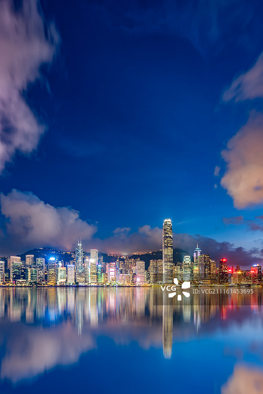 香港维多利亚港夜景高清图图片素材