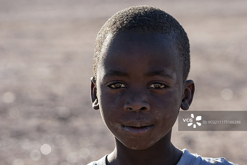 纳米比亚男孩，肖像，霍里萨斯，纳米比亚，非洲图片素材