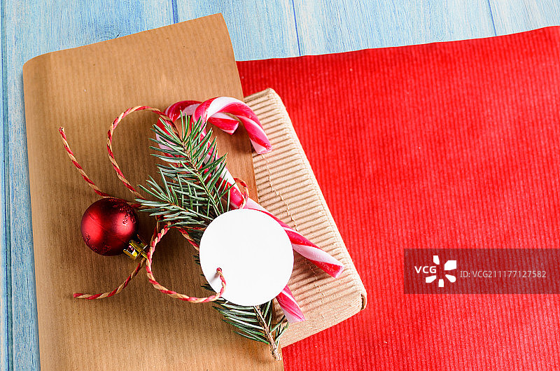 圣诞或新年礼物包装图片素材
