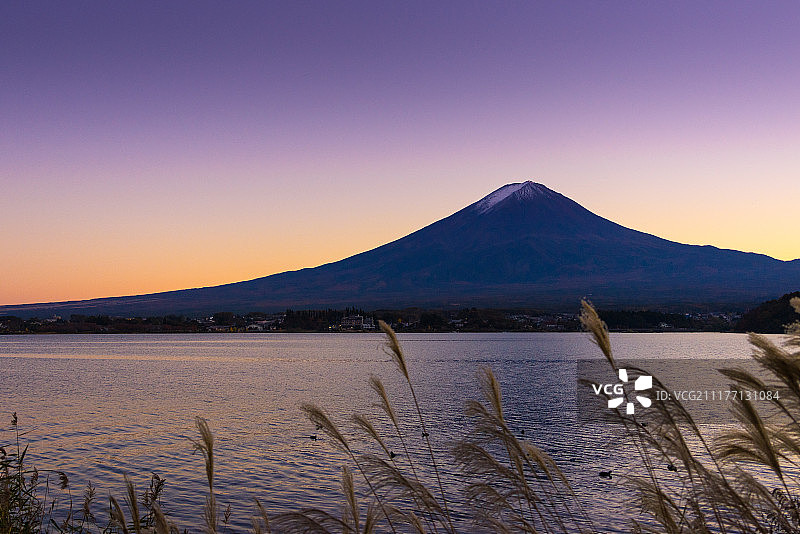 富士日落图片素材