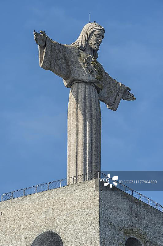 基督山雕像，阿尔玛达，里斯本，里斯本区，里斯本地区，葡萄牙，欧洲图片素材