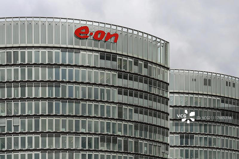 欧洲德国北莱茵-威斯特伐利亚州埃森市E-ON鲁赫煤气公司新大楼E-ON行政大楼图片素材
