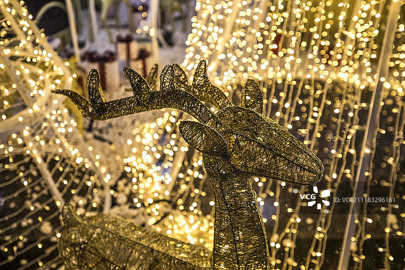 上海圣诞节装饰夜景图片素材