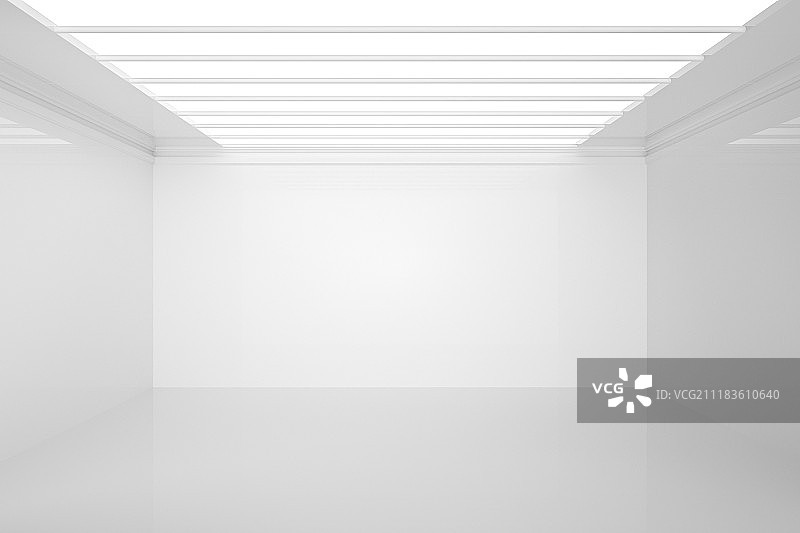 白色3D展览厅 商务图片素材