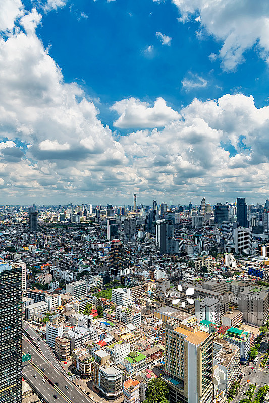 泰国曼谷城市风光高视角图片素材