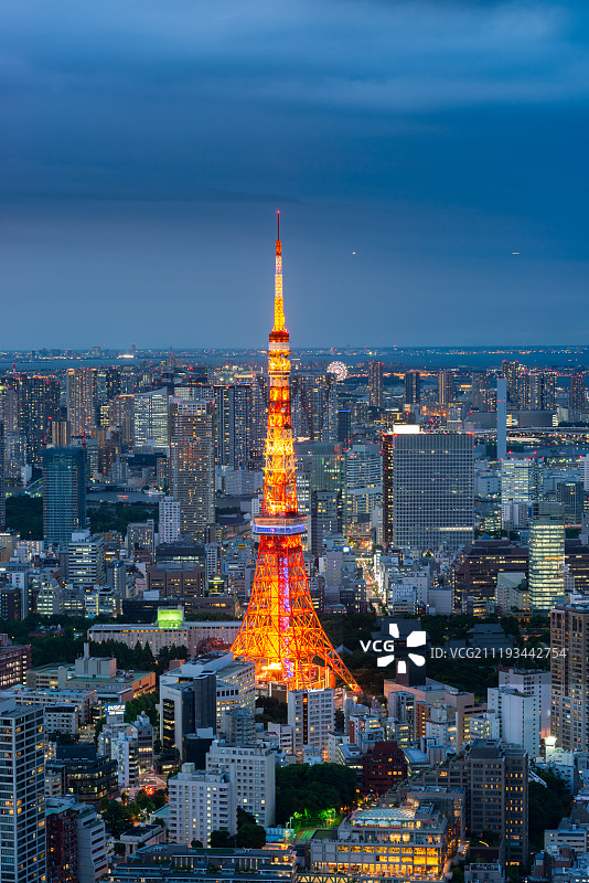 日本东京天际线图片素材