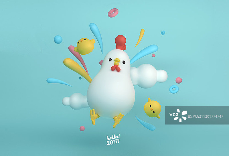 3D小鸡角色设计图片素材