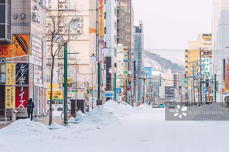 日本北海道城市风光图片素材