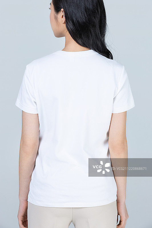 白色，t恤，短袖图片素材