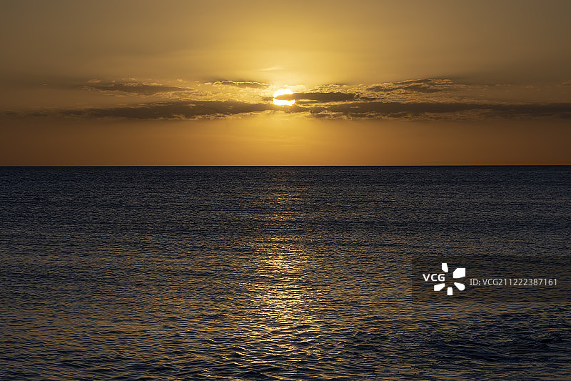 墨西哥湾的日落图片素材