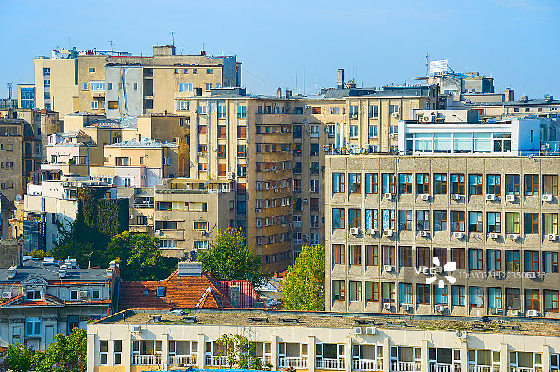 天际线城市建筑，罗马尼亚布加勒斯特图片素材