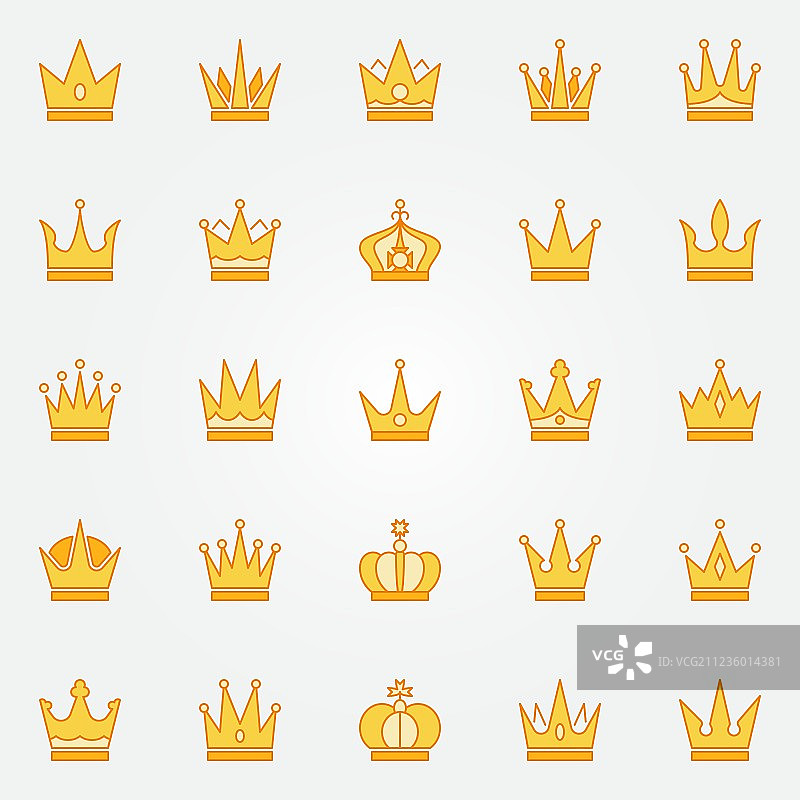 皇冠黄色图标图片素材