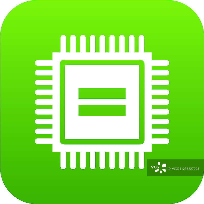 电子电路板图标数字绿色图片素材