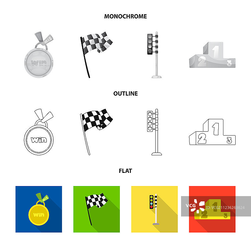 汽车及汽车拉力赛标志套的设计图片素材