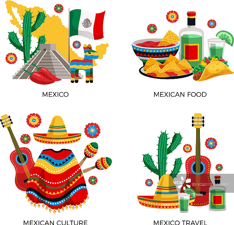 墨西哥文化的概念图片素材