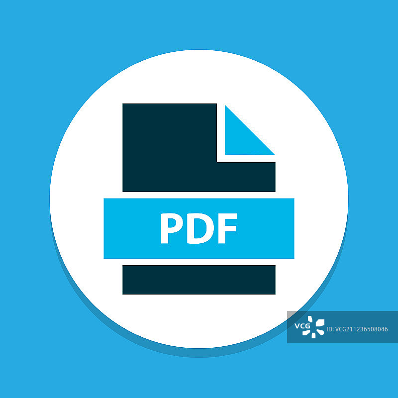 文件PDF图标彩色符号优质质量图片素材
