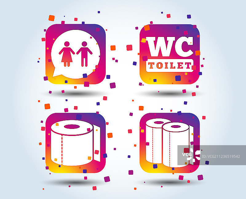 厕纸是男厕所和女厕所的标志图片素材