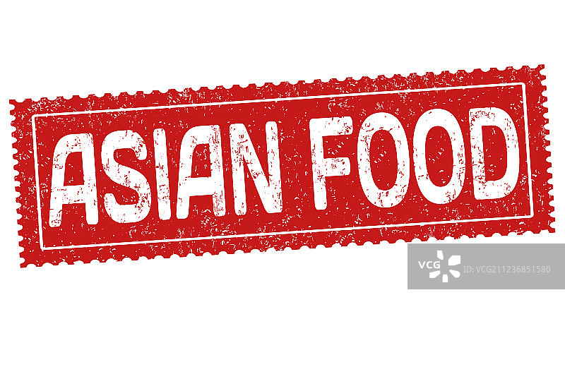 亚洲食物垃圾橡皮图章图片素材