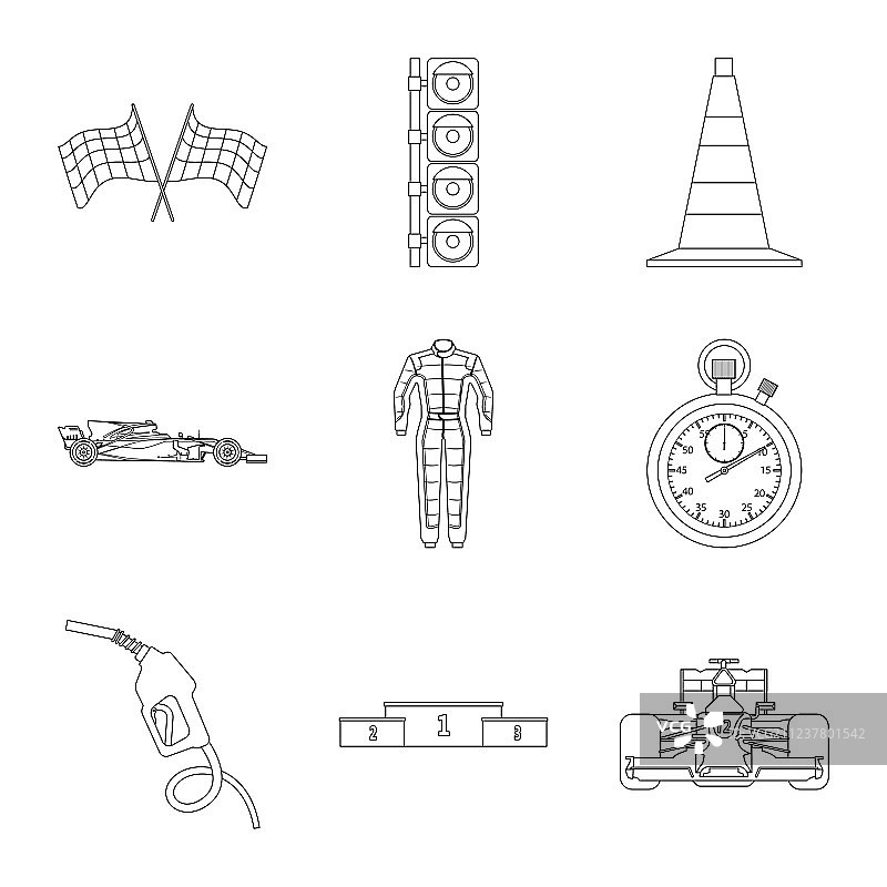 汽车和拉力赛标志的设计收集图片素材