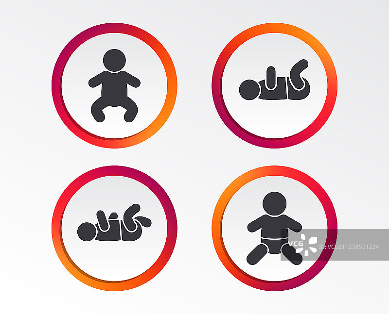 新生儿图标婴儿的符号图片素材
